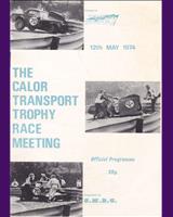 Programme Cover - SMRC Ingliston [Special GT] 1974