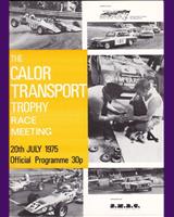 Programme Cover - SMRC Ingliston [Special GT] 1975