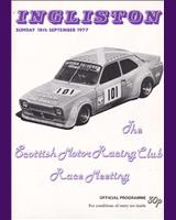 Programme Cover - SMRC Ingliston [F2000/Sports] 1977