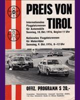 Programme Cover - Preis von Tirol 1976