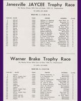 Entry List - Janesville [Novice 1.5] 1952
