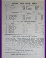 Entry List - M ČSR Jičín [S1.2/S1.5/S2.0/R] 1954