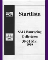 Programme Cover - Swedish GTR Championship Gelleråsen 1998