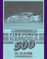 Programme Cover - Kemora 500 Kilometres 1988