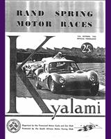 Programme Cover - Kyalami Rand Spring - Grand Touring 1963