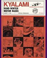 Programme Cover - South African Sports Car Championship Kyalami Rand Winter 1965