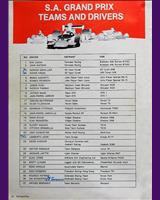 Entry List - GP South Africa 1978
