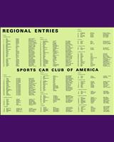 Entry List - SCCA Regional Laguna Seca [CP+DP+AS+BS] 1968