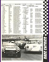 Entry List - SCCA Regional Laguna Seca [ASR+BSR+AP+BP+AS] 1972