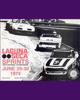 Programme Cover - SCCA National Laguna Seca Sprints 1974