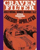 Programme Cover - Lakeside - Division 1 Sports Car Scratch Race 1969