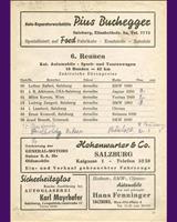 Entry List - Liefering 1951