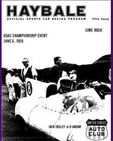 Programme Cover - USAC Lime Rock 1959