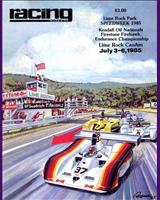 Programme Cover - Can-Am Lime Rock 1985
