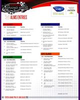 Entry List - Long Beach 2 Hours 2013