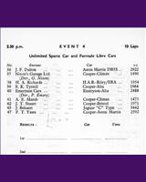 Entry List - NSCC Mallory Park [Formula Libre/Sports] 1957