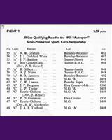 Entry List - Autosport Mallory Park [PS1.6] 1958