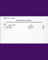 Entry List - NSCC Mallory Park [Formula Libre 1.2] 1961