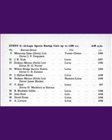 Entry List - National Open Mallory Park [SR1.1] 1961