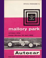Programme Cover - National Open Mallory Park [GT] 1962