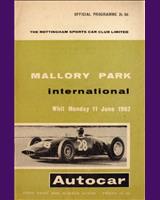 Programme Cover - Mallory Park International 1962