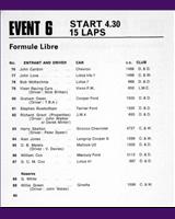 Entry List - Mid 3 Clubs Mallory Park [Formula Libre] 1967