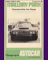 Programme Cover - BARC Mallory Park [Formula Libre] 1970