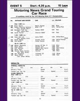 Entry List - Motoring News GT Championship Mallory Park 1970
