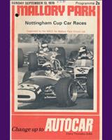 Programme Cover - SKF GT Mallory Park 1970