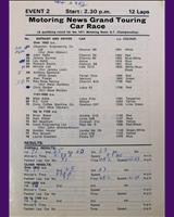 Entry List - MN GT Mallory Park 1971