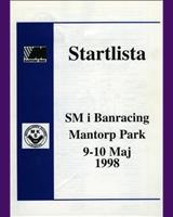 Programme Cover - Swedish GTR Championship Mantorp Park 1998