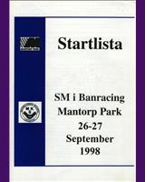 Programme Cover - Swedish GTR Championship Mantorp Park 1998