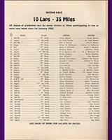 Entry List - Preliminary March [Production] 1953