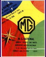 Programme Cover - Marlboro [MG race 2] 1956