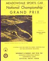 Programme Cover - SCCA National Meadowdale [CM+DM+AP+BP] 1965