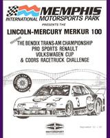 Programme Cover - Trans-Am Memphis 1987