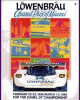 Programme Cover - Miami Grand Prix IMSA GTO 1986