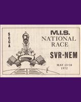 Programme Cover - SCCA National Michigan 1972