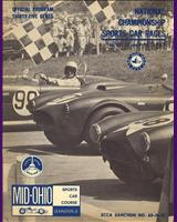 Programme Cover - SCCA National Mid-Ohio 1965