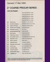 Entry List - Procar BMW M1 Monaco 1980