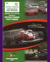 Programme Cover - British GT Championship Mondello Park 2005