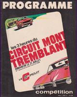Programme Cover - Mont-Tremblant 3 Hours 1968