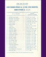 Entry List - Coupes de Paris 1970
