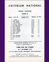 Entry List - National Montlhéry [Gr.3] 1971