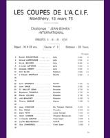 Entry List - Coupes de l'ACIF 1973