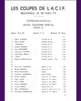 Entry List - National Montlhéry [Gr.4] 1973