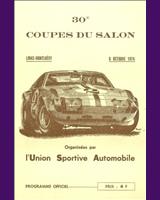 Programme Cover - Coupe du Salon 1974