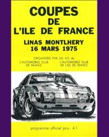 Programme Cover - National Montlhéry [Gr.4/Gr.5/Gr.7] 1975