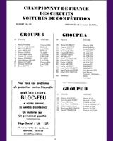 Entry List - French Gr.6 Montlhéry 1982