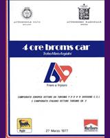 Programme Cover - Monza 4 Hours 1977